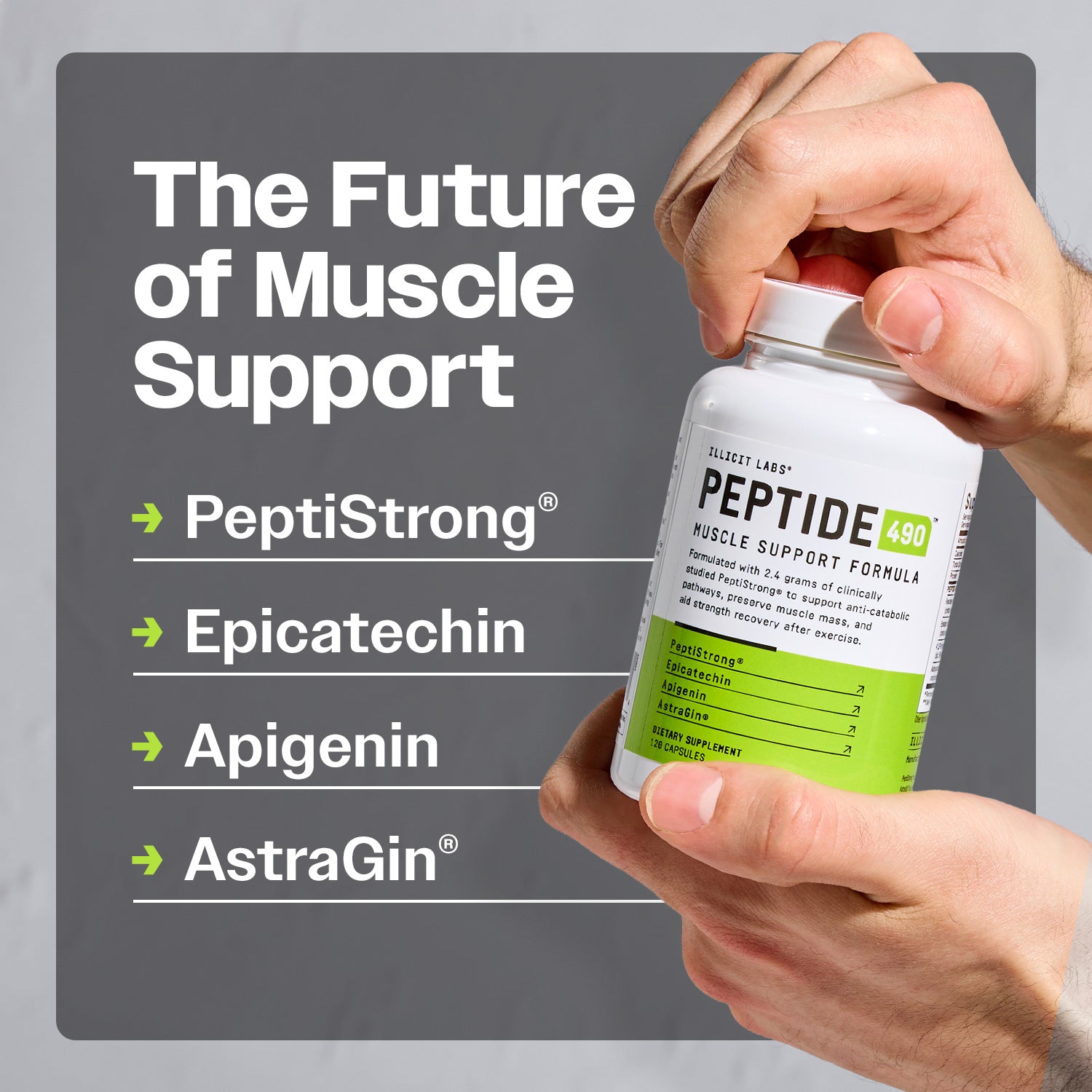 Peptide 490™ | Muscle Support Formula with PeptiStrong®
