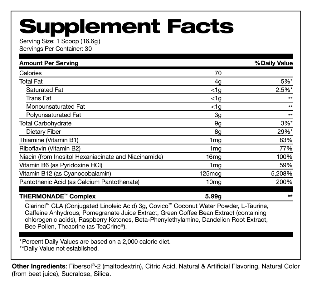 Thermonade™ EnergyBoosting Thermogenic Formula